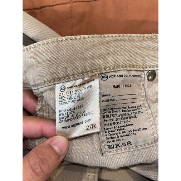 AG Adriano Goldschmied The Legging Super Skinny Jeans Beige Womens Size 27 - Picture 10 of 10